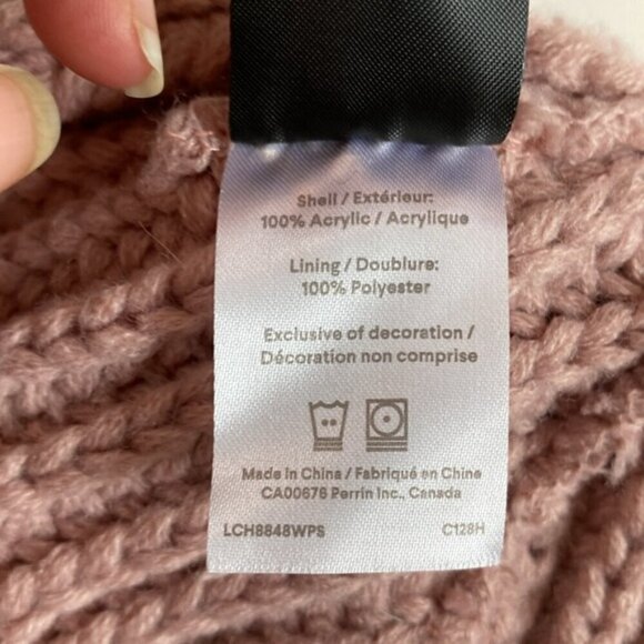 Hot Paws Pink Chunky Knit Hat - Picture 10 of 12